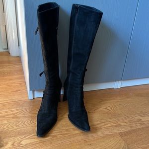 Vienna Italian suede leather pointed boots